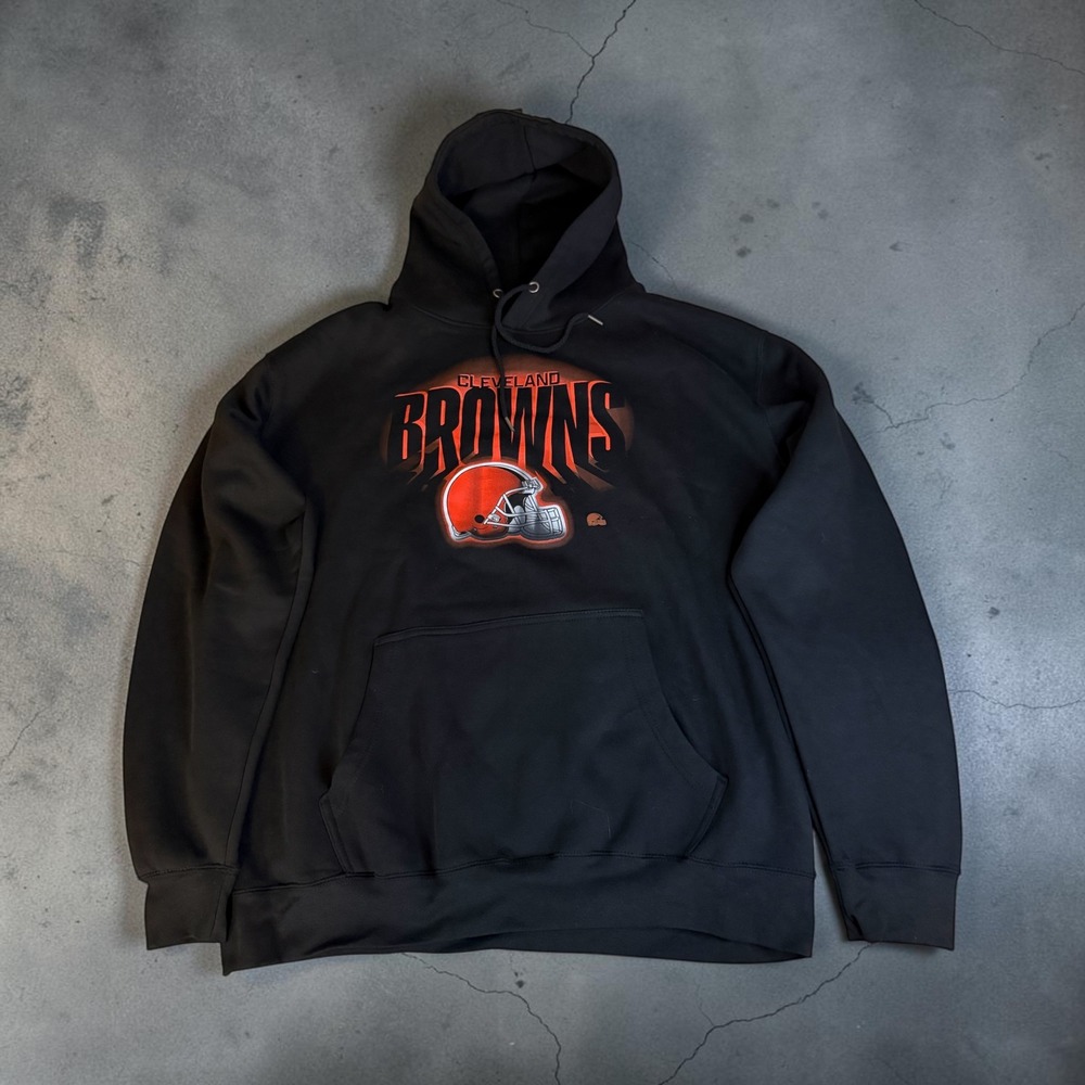 FOCO Cleveland Browns NFL Hoodie Mens XXL Black Helmet Graphic Sweatshirt